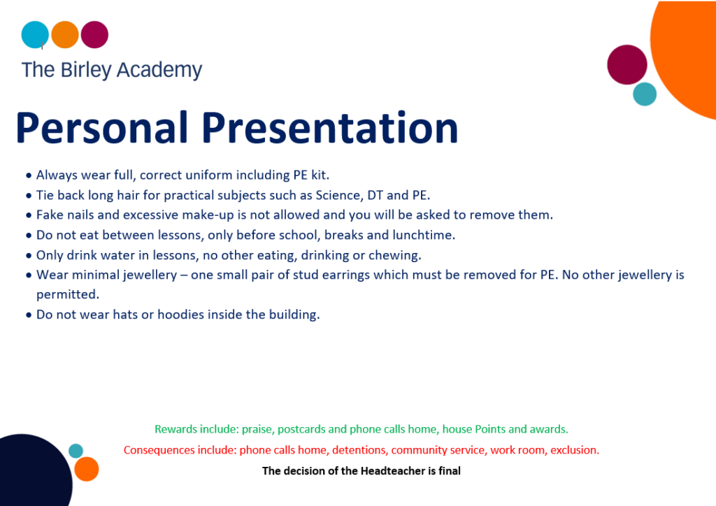 describe the importance of personal presentation